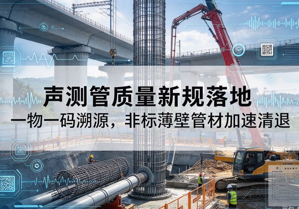 宁河区声测管质量新规落地，一物一码溯源，非标薄壁管材加速清退